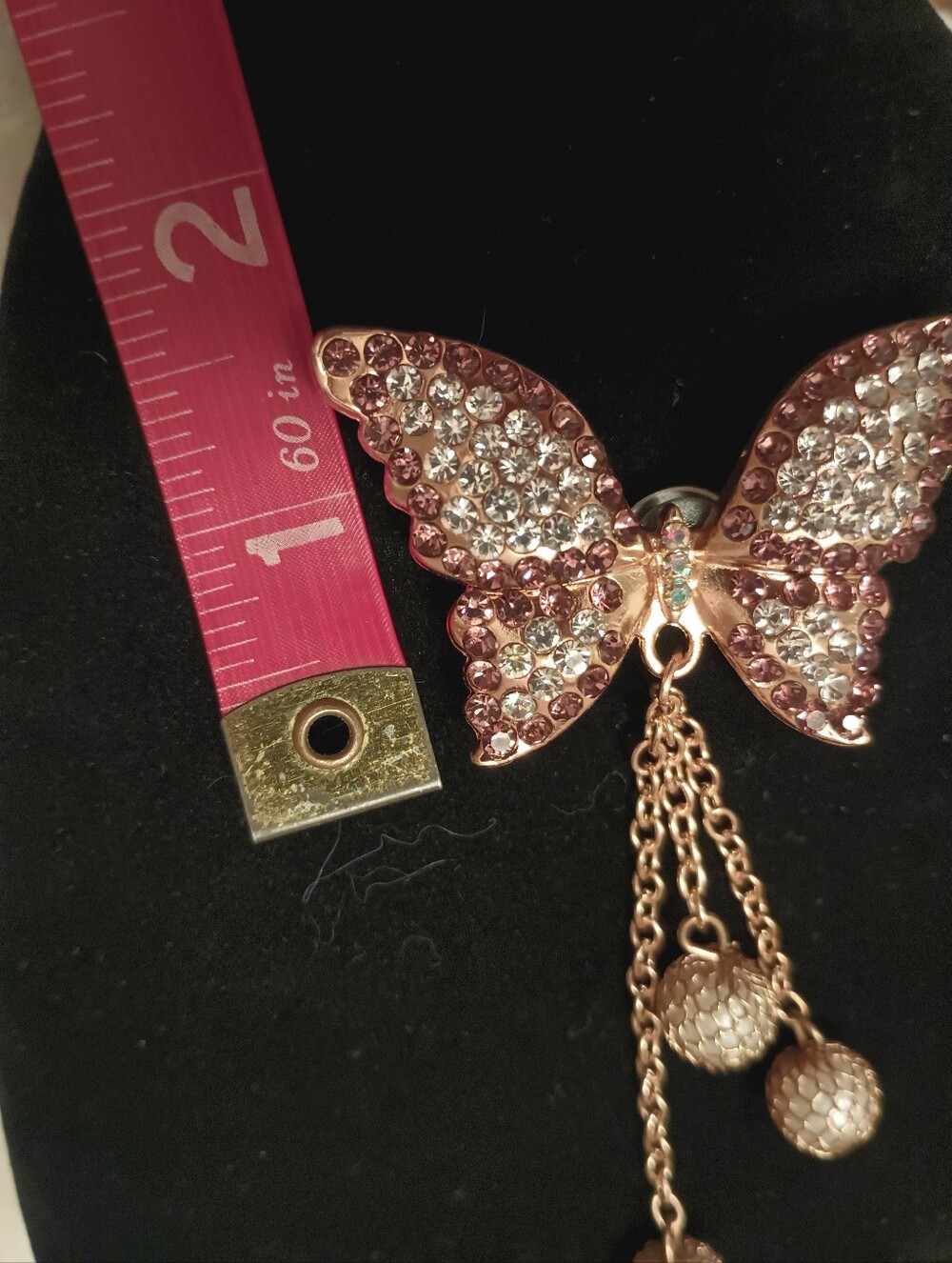 Shoe Charm Rhinestone Butterfly - Picture 6 of 7